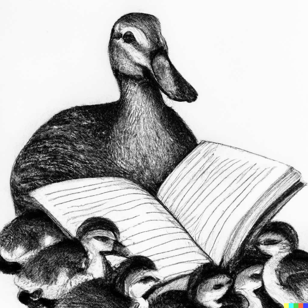 Duck reading